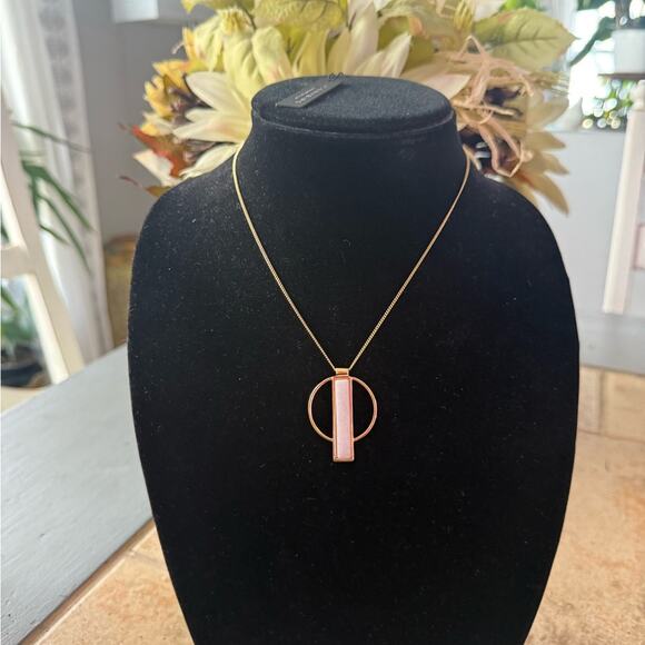 Jenny Bird  Gold Tone Geometric Pendant Necklace NEW - Picture 3 of 6